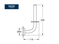 MEDIDAS PORTARROLLOS RESERVA ESSENTIALS GROHE